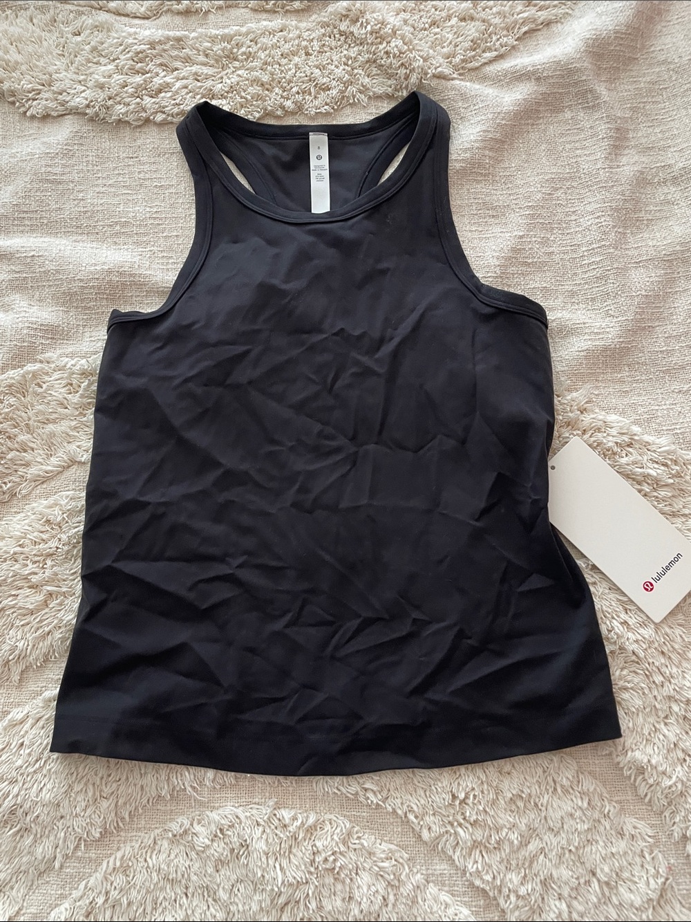 lululemon athletica Align waist-length racerback size 8 NWT women’s top black
